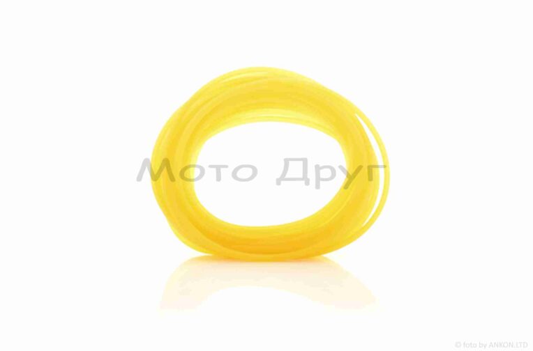Паливний шланг 2.5mm, 10 метрів, силіконовий (жовтий)