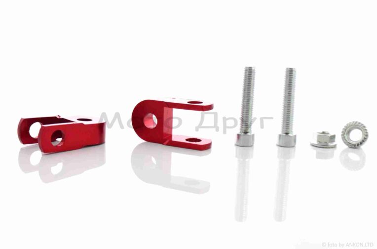 Удлинители амортизаторов 25mm пара d10 +болты красные