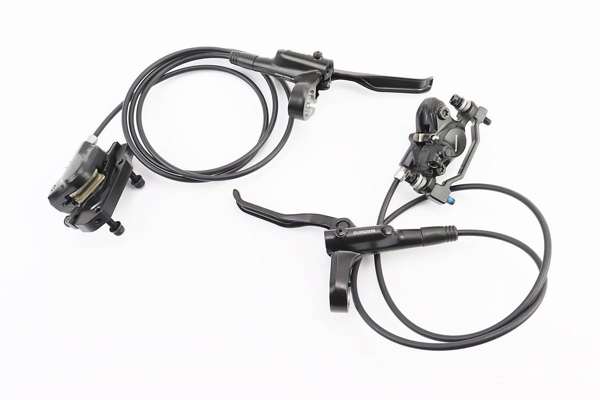 Гальмо Disk-brake гідравлічне переднє 800мм (F180мм)+заднє 1400мм (F180/R160мм), чорне BR-MT200