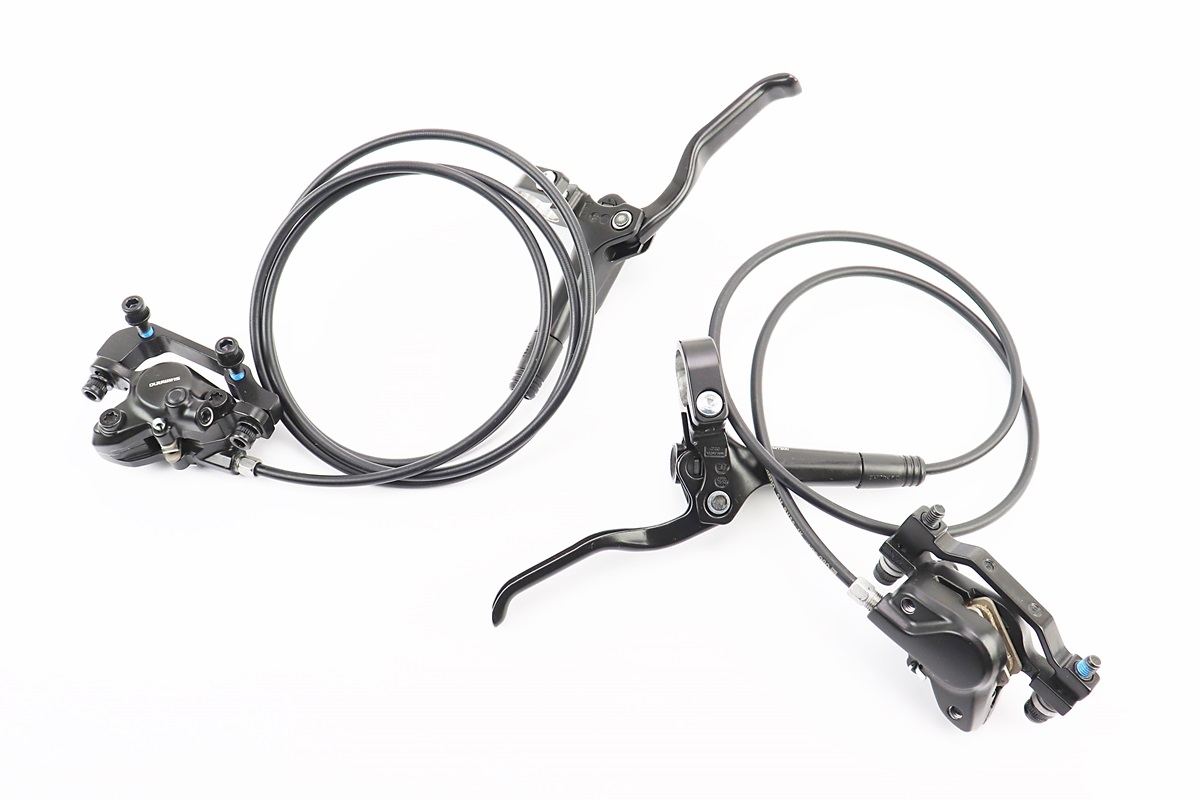 Гальмо Disk-brake гідравлічне переднє 800мм (F180мм)+заднє 1400мм (F180/R160мм), чорне BR-MT200 - Зображення 2