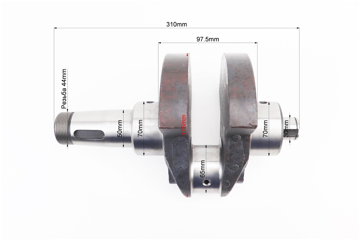 Коленвал ZS1100 + втулки + шестерня (возможен налет) — изображение 2