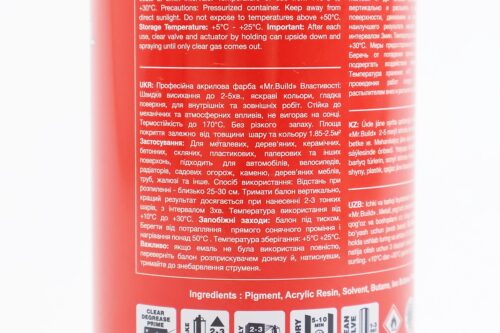 Фарба акрилова №42 "ТЕМНО-СИНІЙ", Аерозоль 400ml - Зображення 3