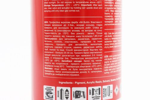 Фарба акрилова №31 "РОЖЕВИЙ", Аерозоль 400ml - Зображення 3