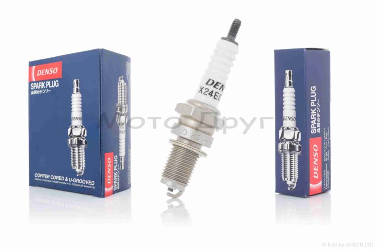 Свеча  4T  M12x1.25  L19  X24ESR-U  с резистором  “DENSO”  (оригинал)