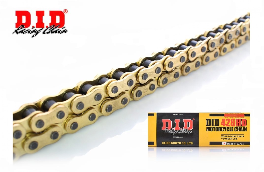 Цепь трансмиссии 428HD-118L GOLD «DID»