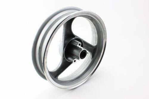 Диск передний литой MT2,50x12 d12mm (диск торм. 3 болта) "3 луча" серый, тип1 — изображение 2