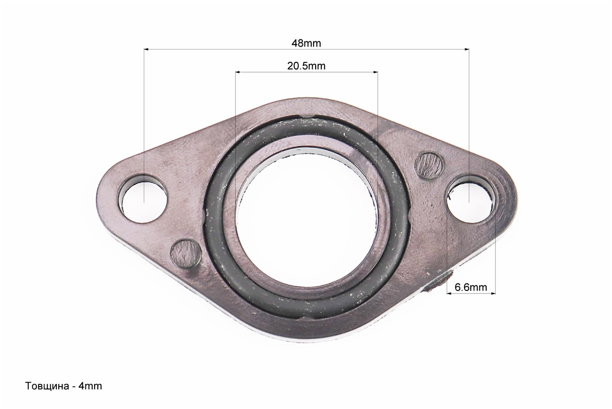Прокладка патрубка карбюратора (пластмаса) + манжет к-кт - Зображення 2