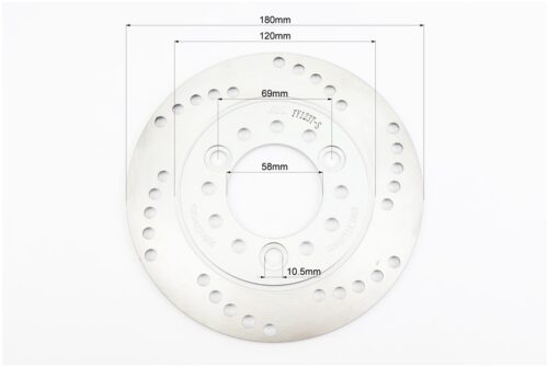 Диск тормозной задний D=180mm, серый — изображение 2