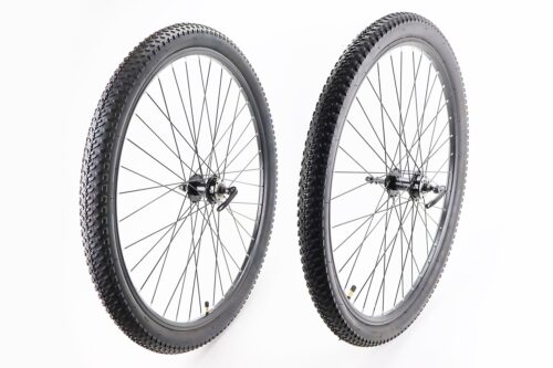 Колеса 29" переднє+заднє, з шинами KENDA, Disk-brake, обід алюм., втулка 14Gx36H, під вільнобіг, кріпл. ексцентрик