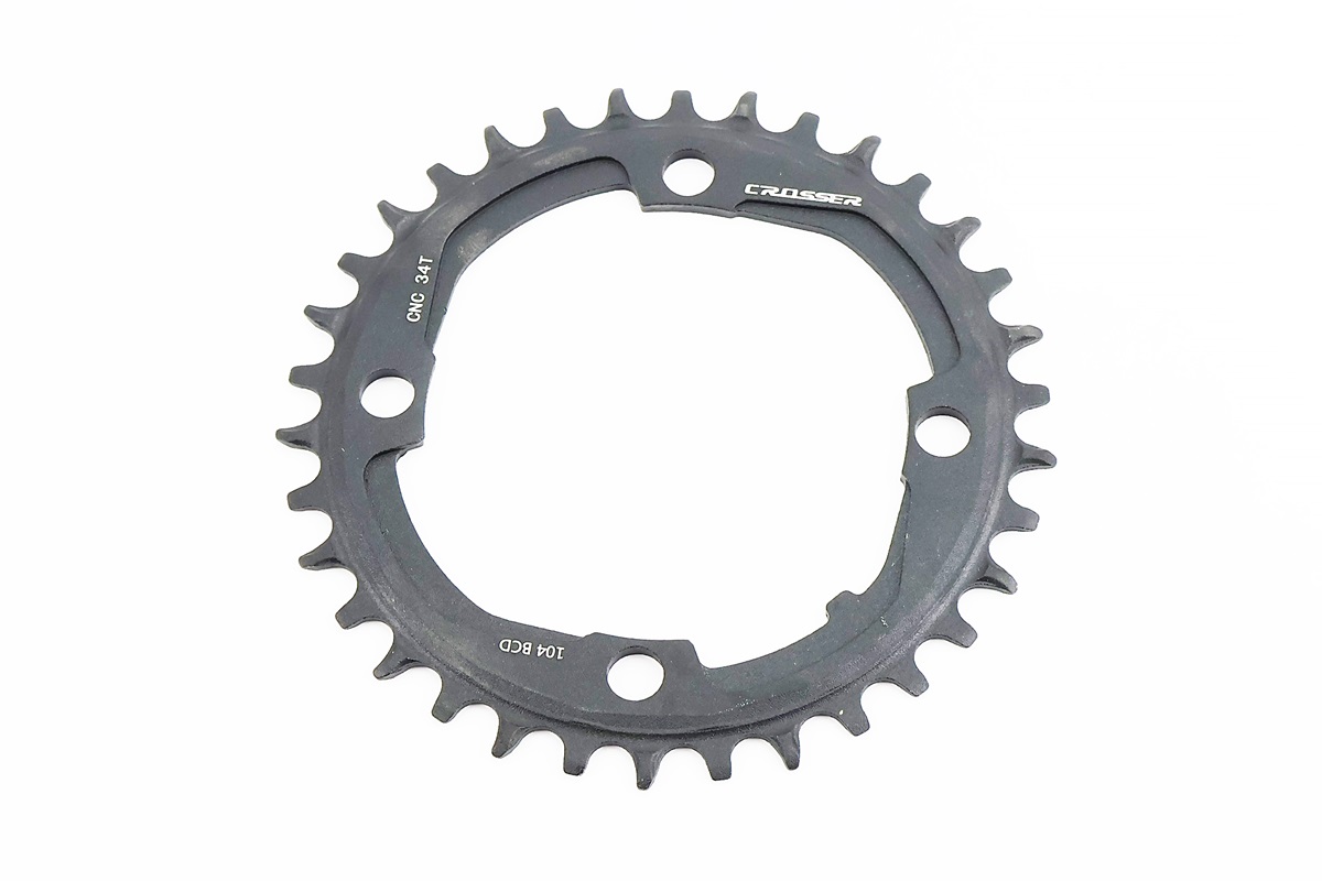 Зірка передня MTB Narrow Wide 34Т (BCD:104мм), алюмінієва, чорна