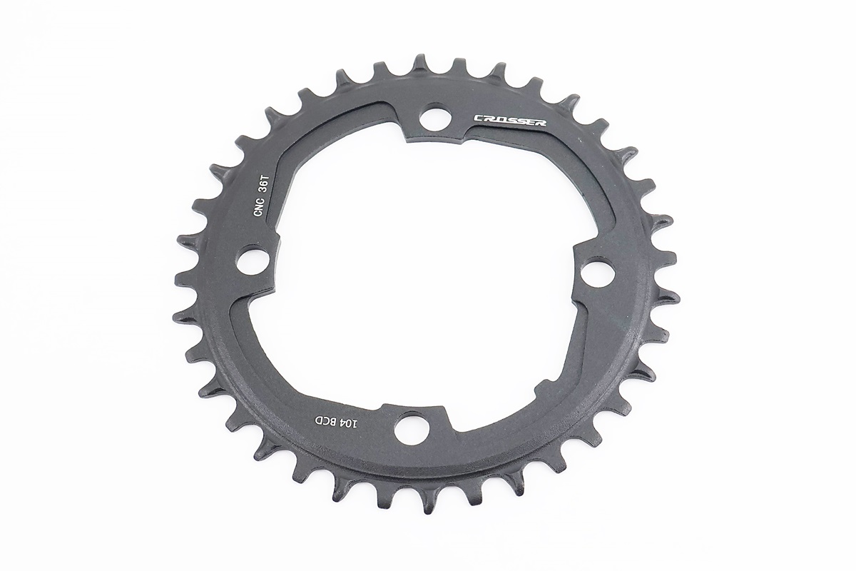 Зірка передня MTB Narrow Wide 36Т (BCD:104мм), алюмінієва, чорна
