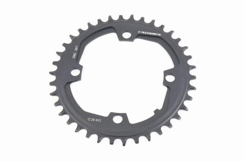 Звезда передняя MTB Narrow Wide 38Т (BCD:104мм), алюминиевая, чёрная