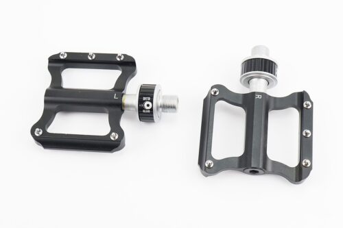 Педалі MTB 9/16" (82x72x17mm) алюмінієві швидкознімні, пром-підшипник (6*13*5), чорні K-349F