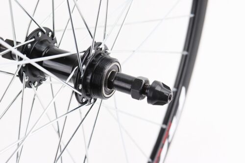 Колесо 29" заднее V-brake, обод и втулка 14Gx36H алюминиевые, пром-подшипники 6200 2RS, под вольнобег, крепл. эксцентрик, RACE29 — изображение 3