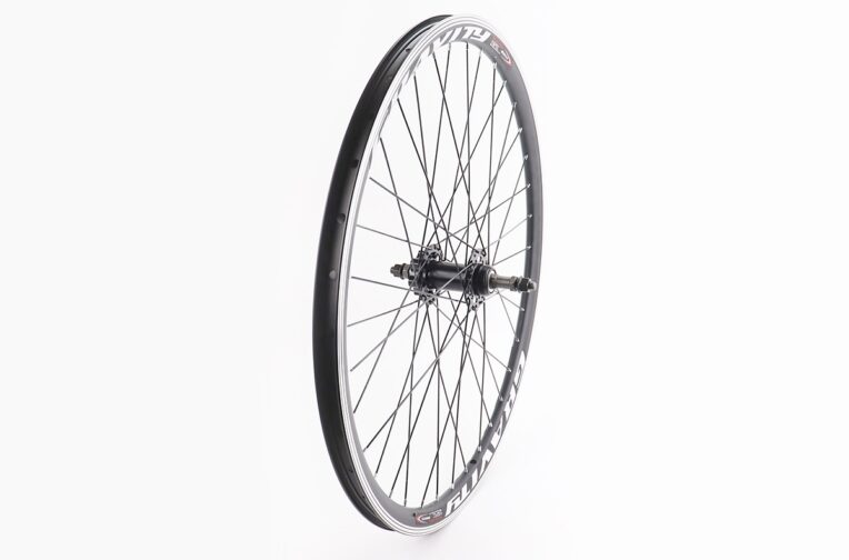 Колесо 26″ заднє Disk-brake, обід алюмінієвий, втулка 14Gx36H, під вільнобіг, кріпл. гайка, “GRAVITY” (можл. подряпини)