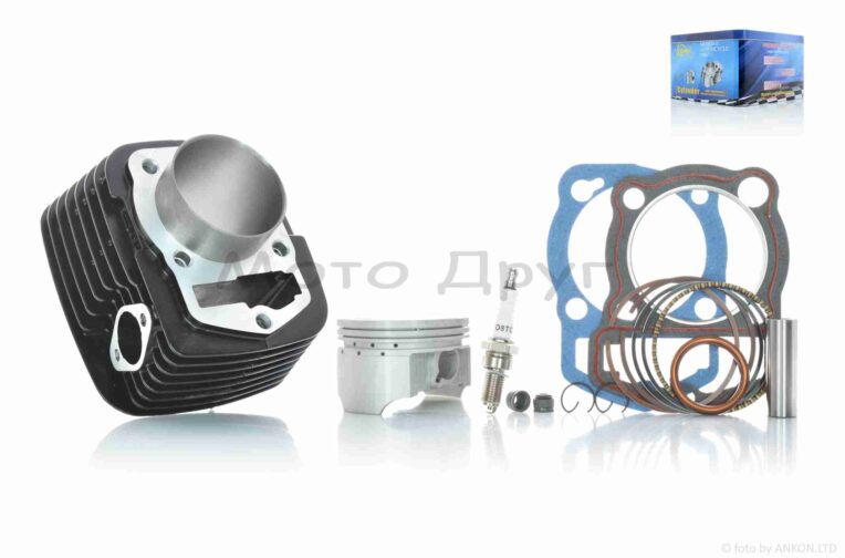 Цилиндр к-кт (цпг) 166FMM CB250cc- 65,5мм (высота цилиндра 82/107,5мм) (палец 15мм)