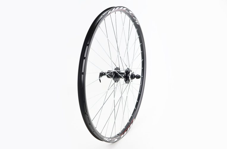 Колесо 26″ заднее Disk-brake, обод “капля” и втулка 14Gx36H алюминиевые, под кассету 8-9зв, крепл. эксцентрик, “RECE26”
