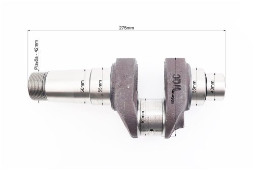 Коленвал R185N/R190N (Dболта-М12x1,5, Dшейки-52mm, H-106mm) — изображение 3