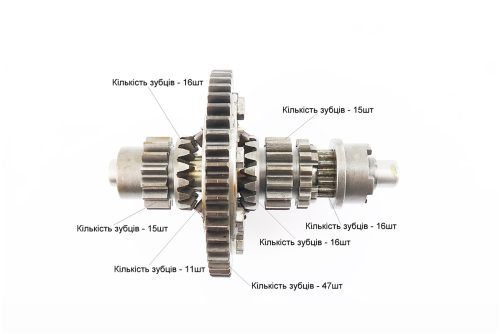 Диференціал у зборі Z-47, Z-15x16, Z-11, Z-16 JR-Q12E (120-1), з блокуванням, без шпонки - Зображення 4