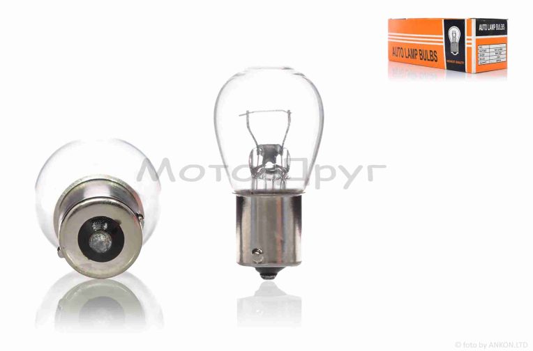 Лампа поворотів та габаритів  G23 (BA15S)  12V 21W  біла
