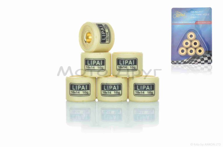Ролики вариатора  GY6 150  18-14  16.0g  “LIPAI”