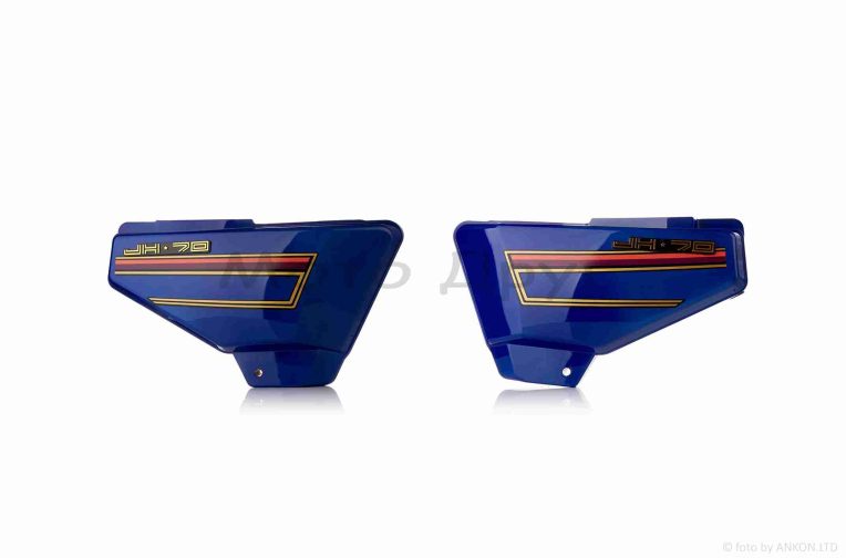 Пластик Alpha боковая пара на бардачок, синяя