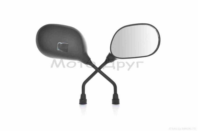 Дзеркала Active 110 M10 R+R, овальні, чорні “LIPAI”