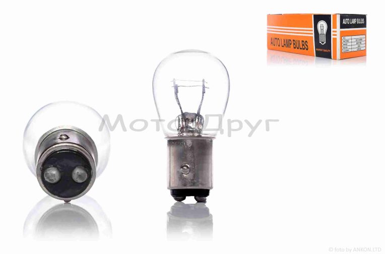 Лампа стопа S25 12V 21/5W біла