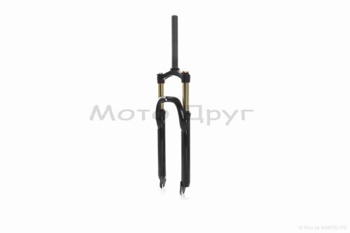 Вилка вело  27.5" 1-1/8"  пневматична, регульована  #QC-010