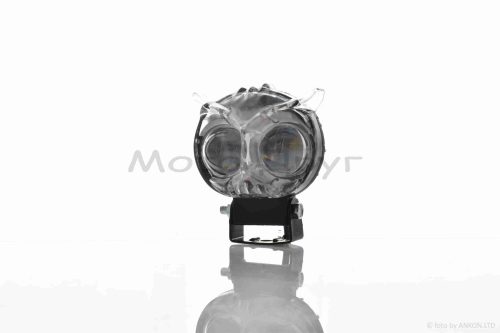 Фара додаткова  діодна, пугач, 67-55mm, 9-60V, IP67, біле/жовте світло, мультирежим