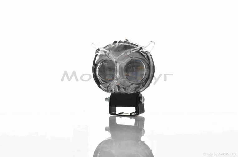 Фара додаткова діодна, пугач, 67-55mm, 9-60V, IP67, біле/жовте світло, мультирежим