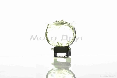 Фара додаткова  діодна, пугач, 67-55mm, 9-60V, IP67, біле/жовте світло, мультирежим - Зображення 4