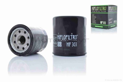 Фильтр масляный мото  HF303  D65/H73  черный  "HIFLO"  ТАЙЛАНД
