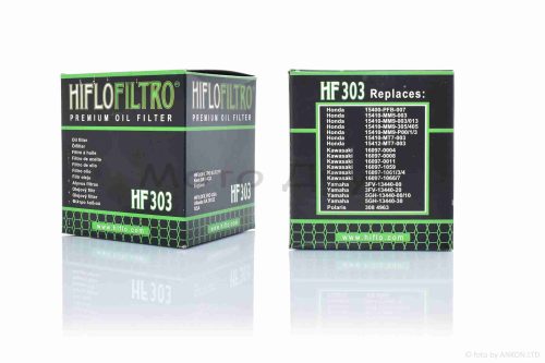 Фильтр масляный мото  HF303  D65/H73  черный  "HIFLO"  ТАЙЛАНД — изображение 2
