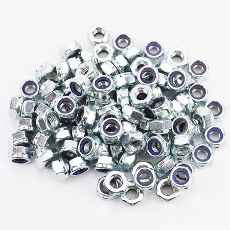 Гайка М10x1,5 самостоп 6 цб DIN985, к-кт 100шт