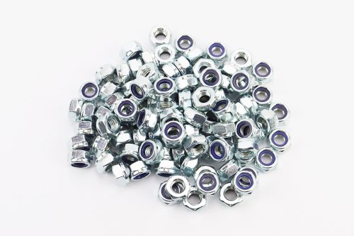 Гайка М10x1,5 самостоп 6 цб DIN985, к-кт 100шт
