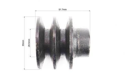Шкив под коленвал d-20mm (D-55mm, 2-х ручейковый, два паза под ремень SPА, металл) 168F/170F Тип 1 — изображение 2