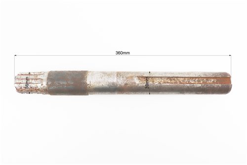 Піввісь 8 шліців, L - 360mm, D - 39mm 101-2 (можливий незначний наліт) - Зображення 2