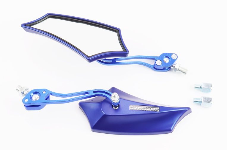 Зеркала к-кт “ПРИЗМА” SPORT, синий, м8/10 (с регулировкой наклона), тип 2