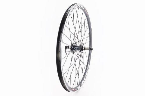 Колесо 26" заднее V/Disk-brake, обод и втулка 14Gx36H алюминиевые, пром-подшипники 6200 2RS, под вольнобег, крепл. эксцентрик, "GRAVITY"