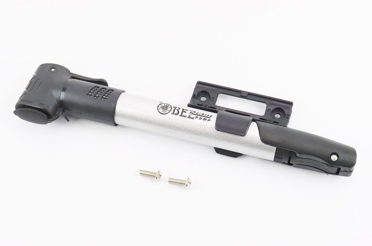 Насос пластмасовий з Т-ручкою, окремо під штуцера Schrader&Presta, чорно-сірий HP-13