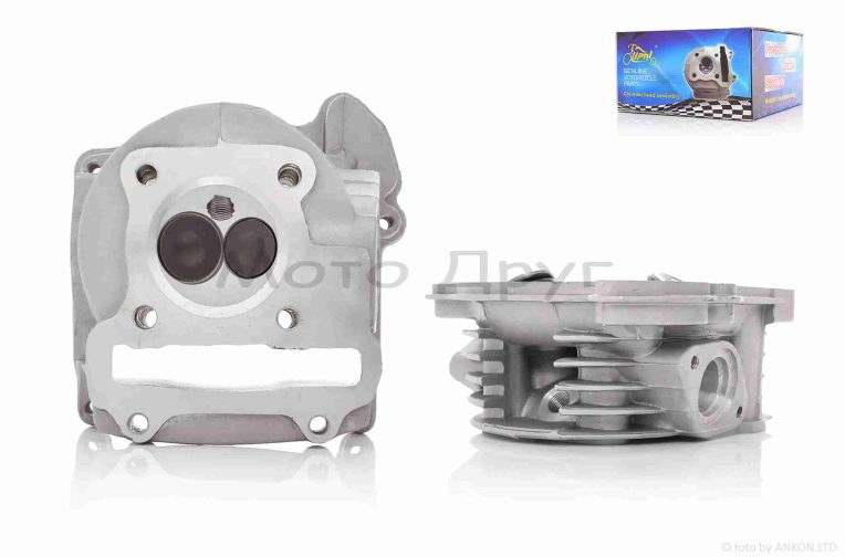 Головка циліндра  GY6 80/100  50mm  гола  +клапани  d20.1/22.9mm  “LIPAI”