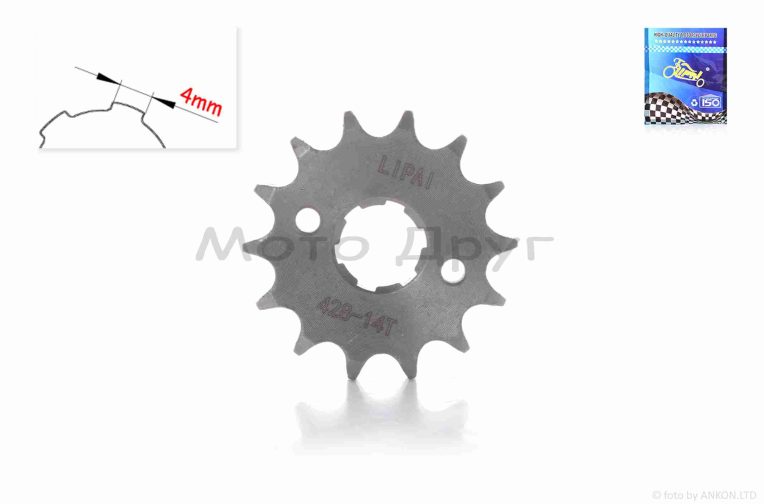 Звезда трансмиссии передняя CB/CG 428-14T