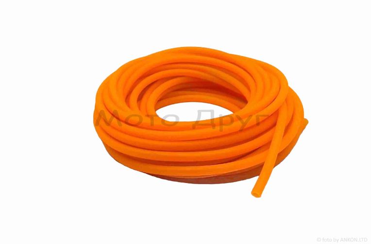 Паливний шланг 4mm, 10 метрів, силікон (помаранчевий)