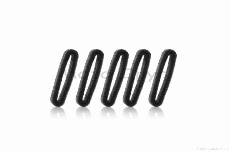 Фільтр повітряний коси  круглий, поролон, з просоченням, чорний 5шт