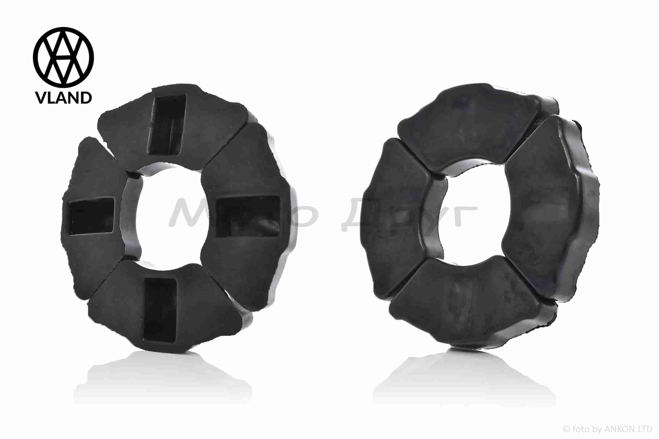 Резинки демпферные колеса Delta силикон, черные "VLAND"