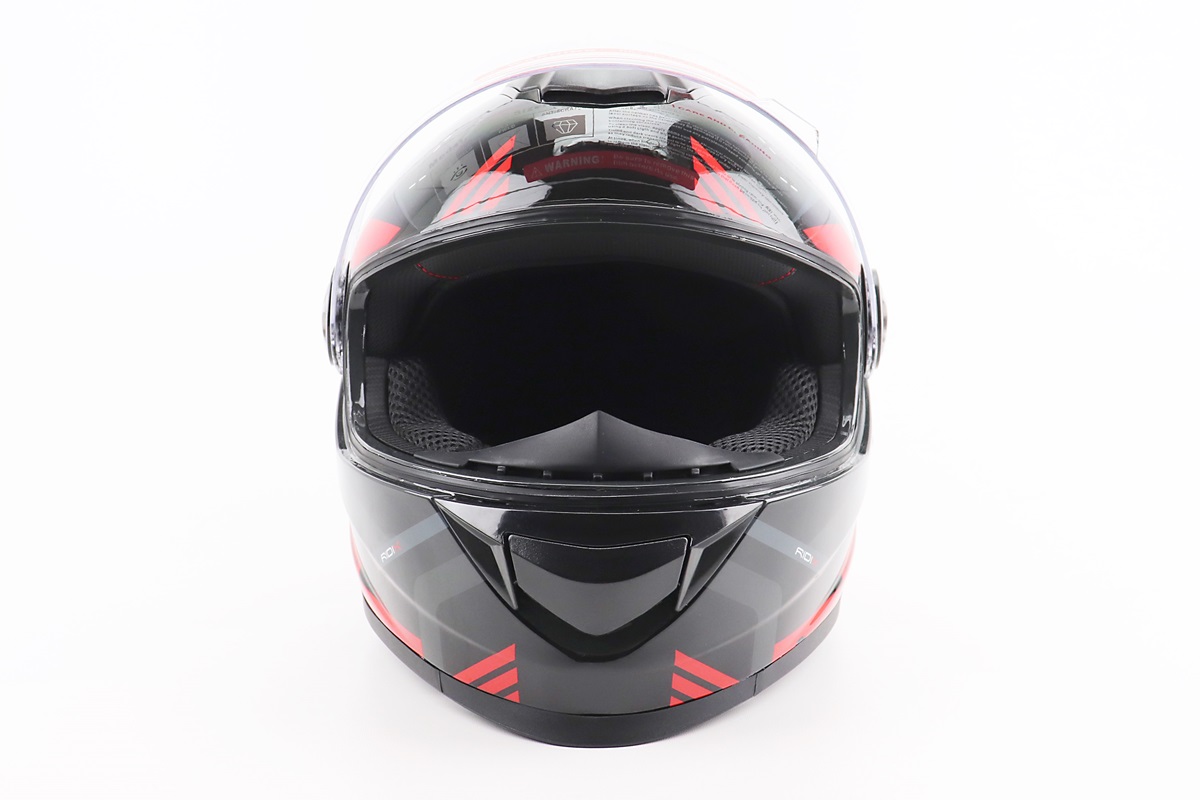 Шолом інтеграл, закритий BLD-М65 М (57-58см), ЧОРНИЙ/ЧЕРВОНО-СІРИЙ - Зображення 5