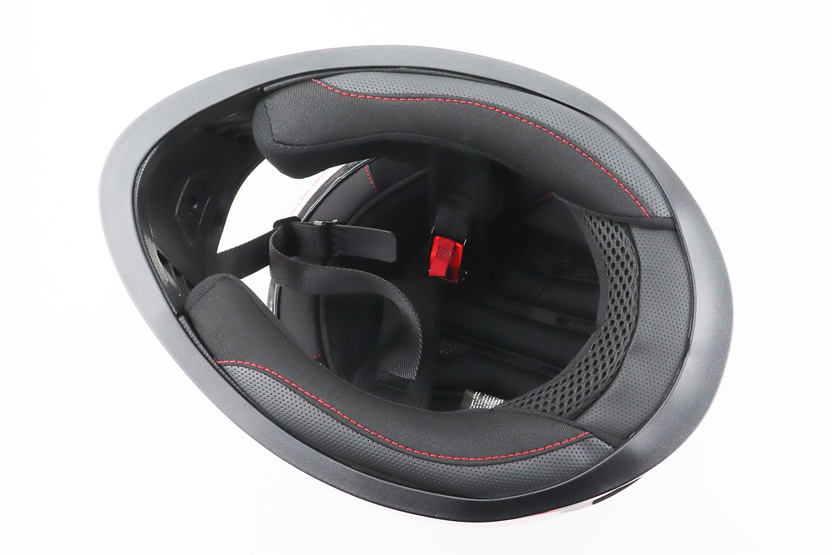 Шолом інтеграл, закритий BLD-М65 М (57-58см), ЧОРНИЙ/ЧЕРВОНО-СІРИЙ - Зображення 6