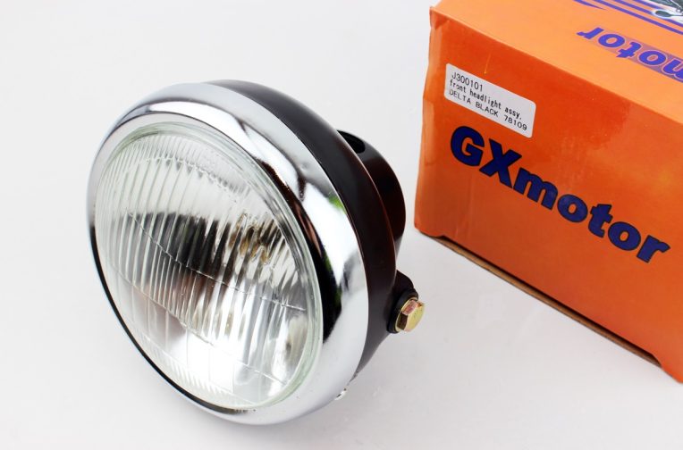 Фара передня “чорна” ALPHA кругла D=160mm