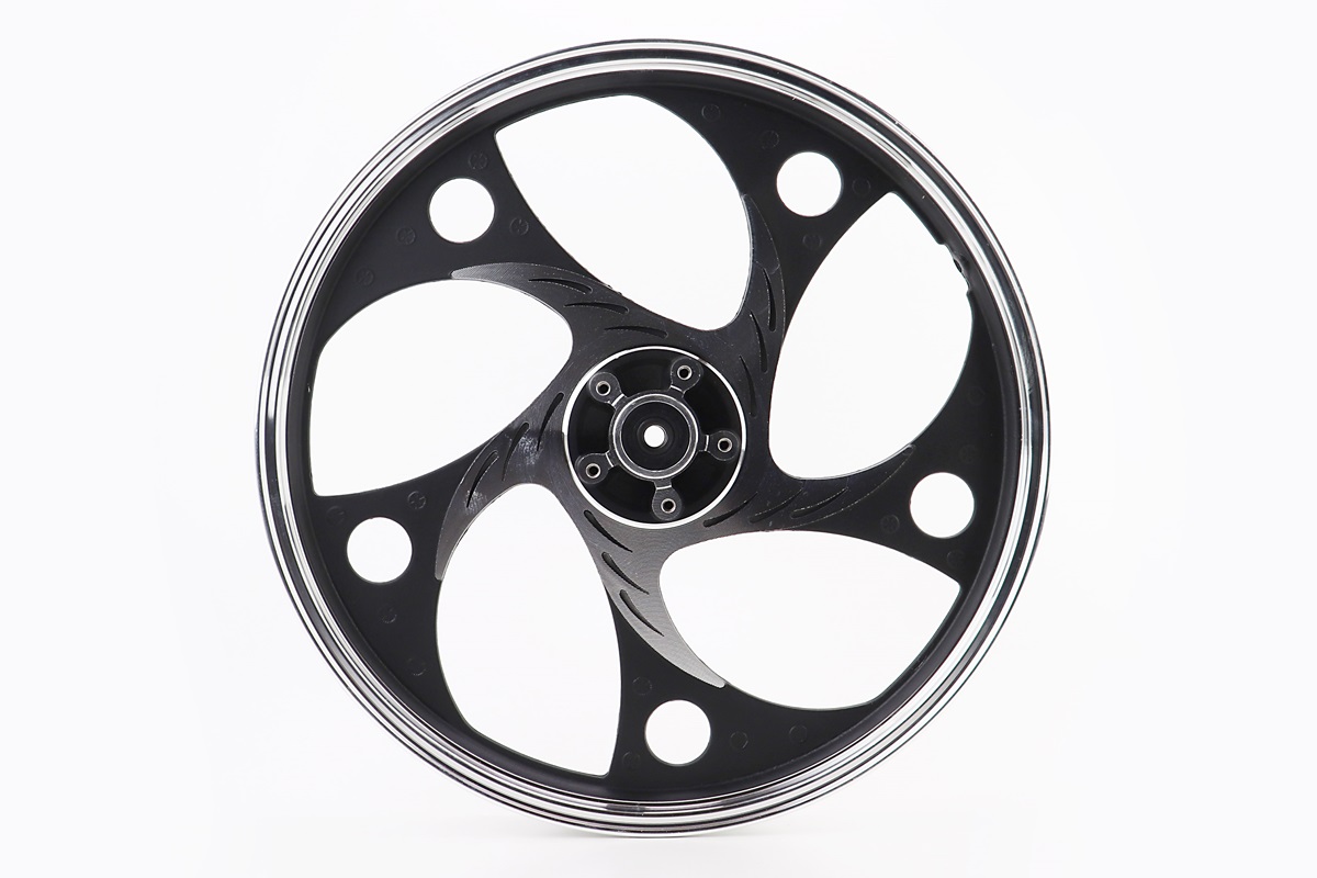 Диск передній литий 1,4-17" ACTIVE "хвиля", чорний "під дискове гальмо" (вісь 12мм) - Зображення 4